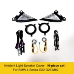 Interior Luminous Kit A-pillar Car Accessories Speaker Cover For BMW 4 Series G22 G23 G26 - Image 8