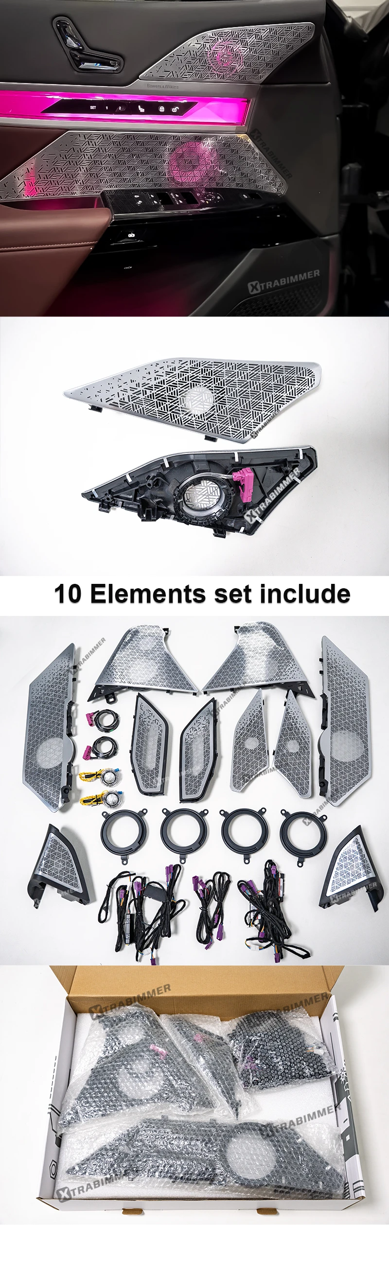 BMW 7 Series G70 Ambient Light Speaker Cover Details
