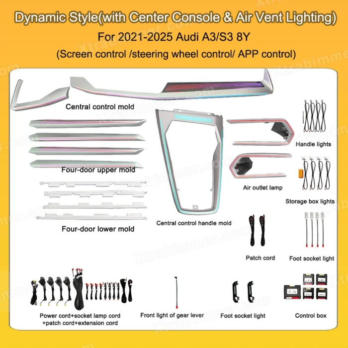 oem-design-dynamic-led-ambient-light-for-audi-a3-s3-8y-center-console-air-vent-lighting