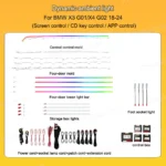 Galaxy Dynamic Ambient Light For BMW X3 G01/X4 G02 2018-2024 Interior Lighting Upgrade - Image 9