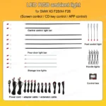 Galaxy Dynamic Ambient Light for BMW X3 F25 & X4 F26 – OEM Style Interior Lighting Upgrade