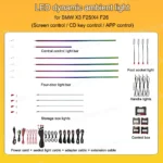Galaxy Dynamic Ambient Light for BMW X3 F25 & X4 F26 – OEM Style Interior Lighting Upgrade