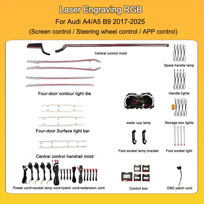 Audi A4 A5 S5 B9 OEM Design LED Ambient light - Image 9