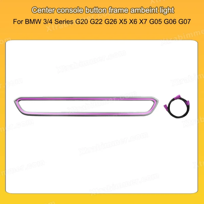 center-console-button-frame-ambeint-light-for-bmw-3-4-series-g20-g22-g26-x5-x6
