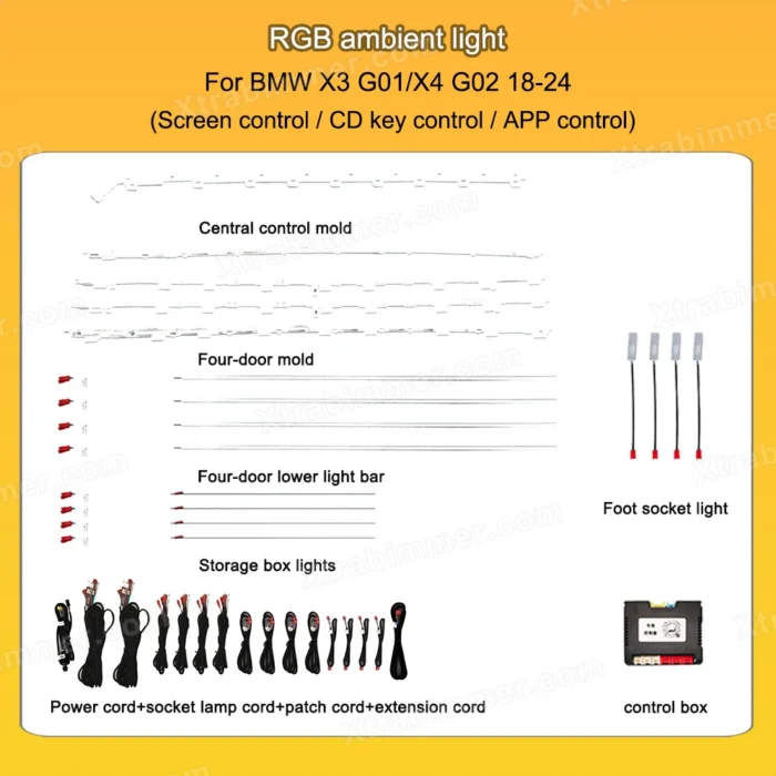 ambient-light-for-bmw-x3-g01-x4-g02-2018-2024-interior-lighting-upgrade