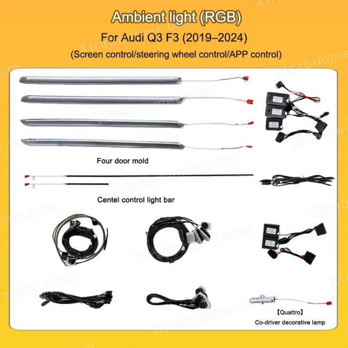 audi-q3-2018-2025-oem-design-dynamic-led-interior-ambient-light