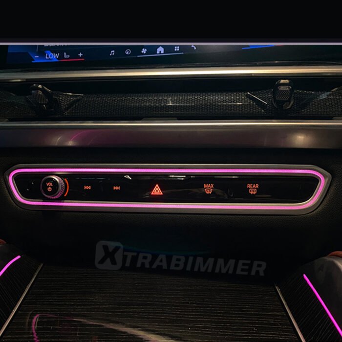 Center console button frame ambeint light For BMW 3/4 Series G20 G22 G26 X5 X6 X7 G05 G06 G07 - Image 4