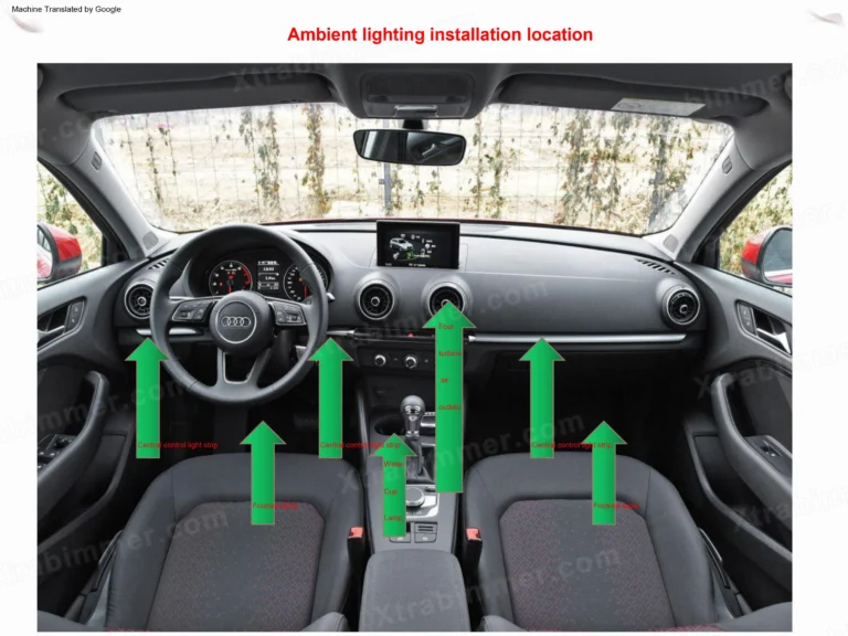 Audi A3 8V 2014-2020 Dynamic Active Ambient Light INSTALL