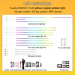 BMW 5 Series G30 G31 OEM Design Ambient Light , G30 Interior Lighting Upgrade