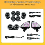Mercedes Benz S Class W222 3D 4D LED Tweeter and Air Vent Kits, Ambient Lighting Upgrade - Image 3