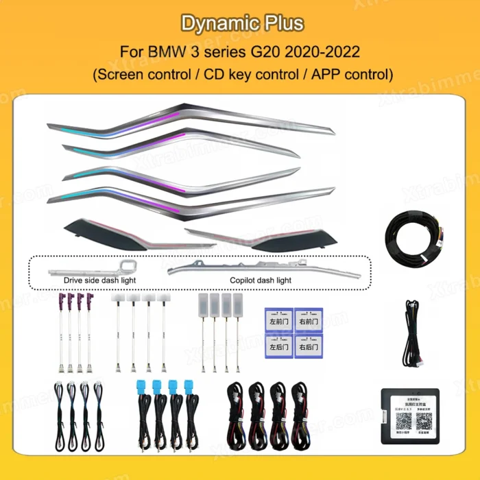 BMW 3 Series G20 2020-2022 OEM Design Dynamic Ambient Light Interior Upgrade - Image 4