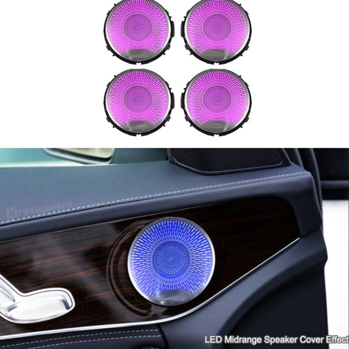 Mercedes C-Class W205 Active LED Speaker Cover Retrofit Kit