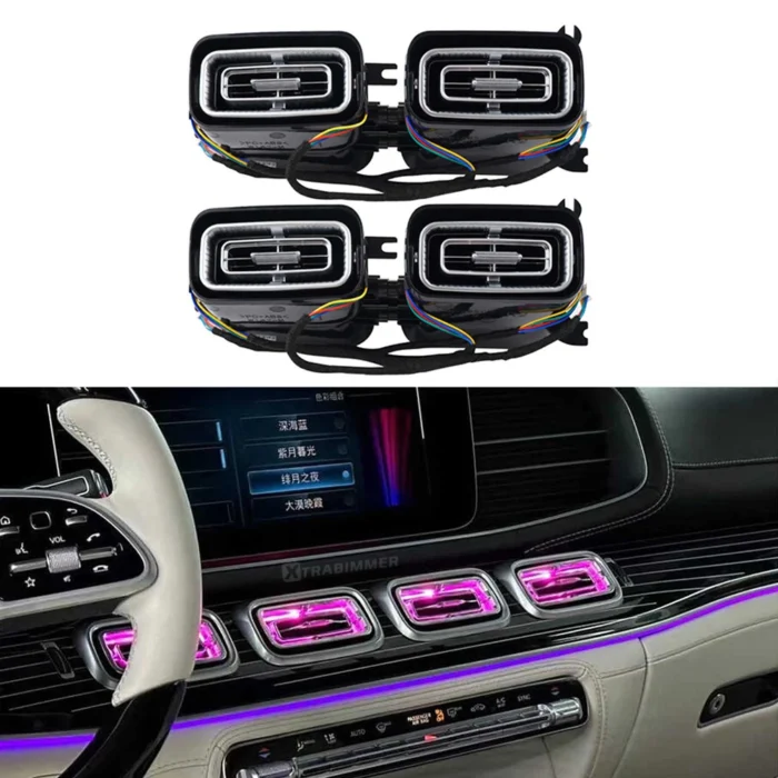 Mercedes GLE W167 LED Air Vent Interior Ambient Lighting Kit - Image 7