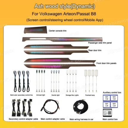 Volkswagen Arteon/Passat B8 Interior Ambient Lighting Upgrade Accessories Atmosphere Lights