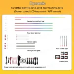 BMW X5 F15 X6 F16 OEM Interior Lighting Upgrade Retrofit kits,Dynamic Active Ambient Light - Image 3