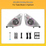 4D LED Rotation Tweeter with Ambient Light for Tesla Model Y Juniper Model 3 Highland - Image 5