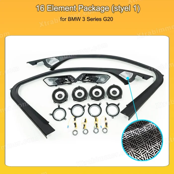 BMW 3 Series G20 LED Ambient Light Speaker Cover - Image 2