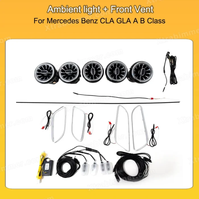 Ambient Light LED Air Vent 4D Rotating Tweeter for Mercedes Benz CLA GLA A B Class W176 W117 X156 W246 NTG4.5 5.0 - Image 5