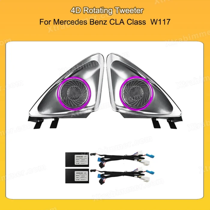Ambient Light LED Air Vent 4D Rotating Tweeter for Mercedes Benz CLA GLA A B Class W176 W117 X156 W246 NTG4.5 5.0 - Image 8