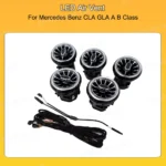 Ambient Light LED Air Vent 4D Rotating Tweeter for Mercedes Benz CLA GLA A B Class W176 W117 X156 W246 NTG4.5 5.0 - Image 4