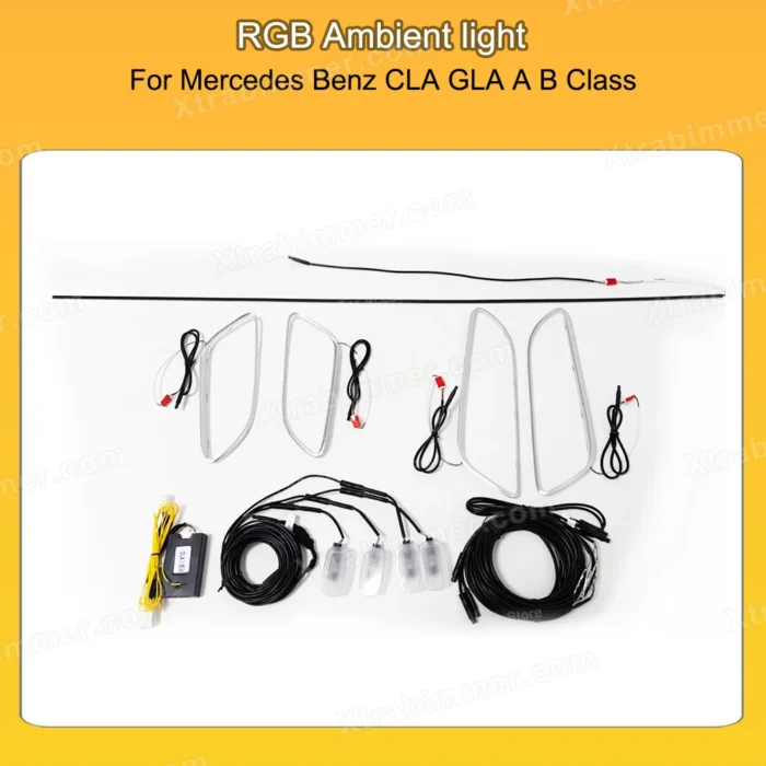 Ambient Light LED Air Vent 4D Rotating Tweeter for Mercedes Benz CLA GLA A B Class W176 W117 X156 W246 NTG4.5 5.0 - Image 6