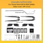 Toyota RAV4 2019–2024 (XA50) Dynamic Interior Ambient Light Upgrade Retrofit kits