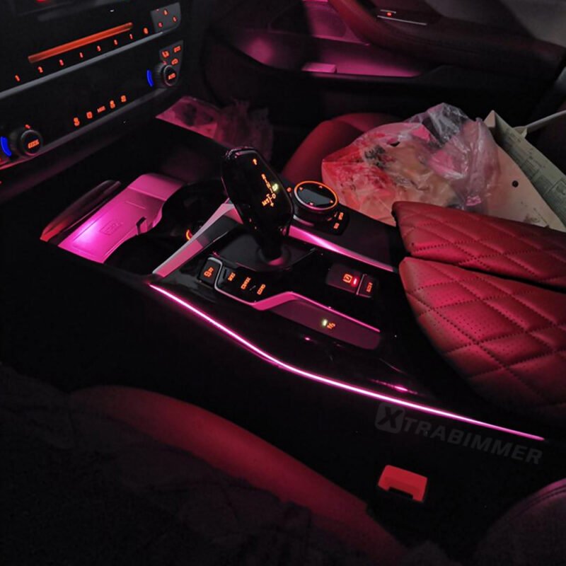 BMW 5 6 Series X3 X4 iX3 Center Console Saddle Light Car LED Ambient Light
