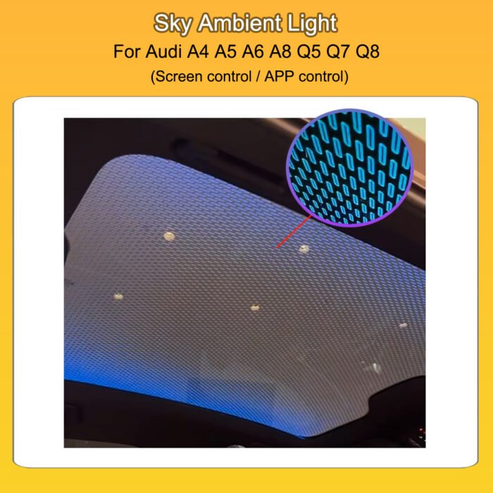 Audi A4 A5 A6 A8 Q5 Q7 Q8 Sky Lounge OEM Roof Window Ambient Lights - Image 8