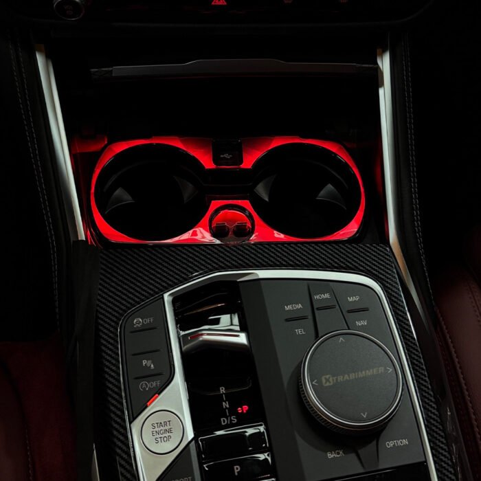 Crystal Cup Holder Light For BMW 3 4 Series G20 G21 G22 G23 G26 G80 G82 G83 Ambient Cup Lamp - Image 2