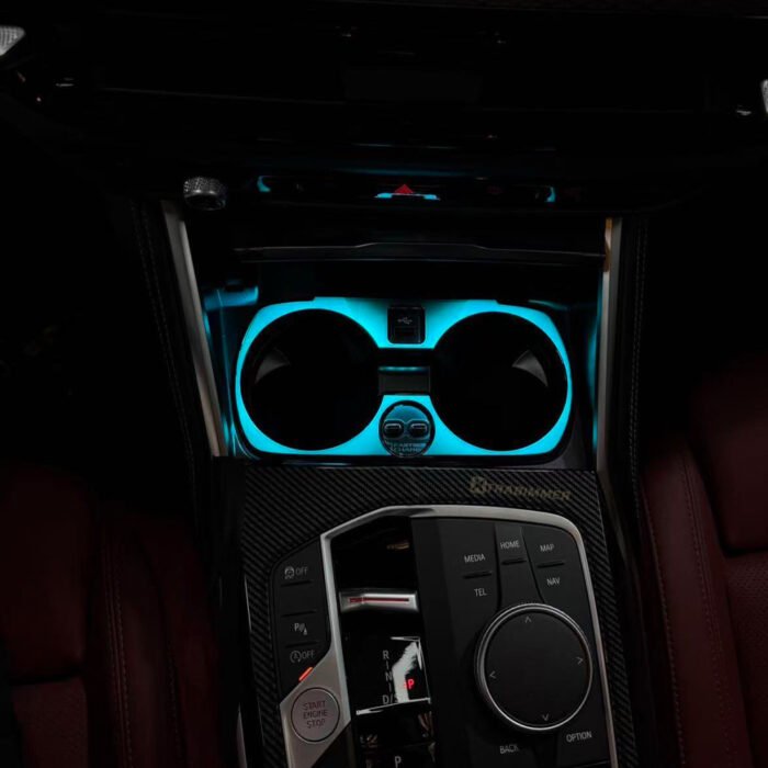 Crystal Cup Holder Light For BMW 3 4 Series G20 G21 G22 G23 G26 G80 G82 G83 Ambient Cup Lamp - Image 5