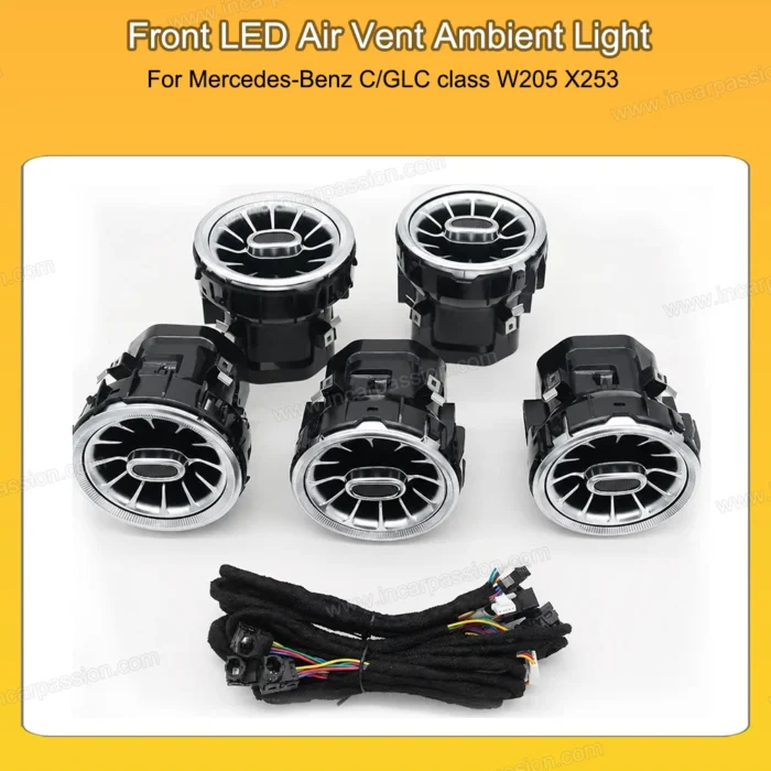 Led Air Vent Ambient Light For Mercedes-Benz C/GLC class W205 X253 - Image 3