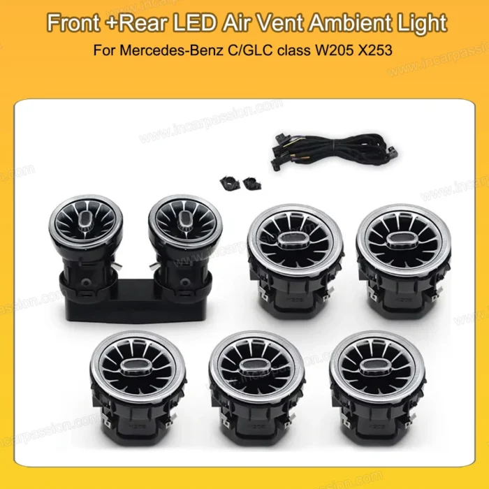 Led Air Vent Ambient Light For Mercedes-Benz C/GLC class W205 X253 - Image 4