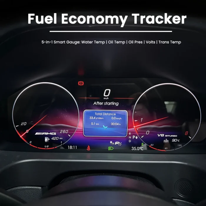 For Mercedes E-Class W212 2010-2015 12.3" Digital Dashboard Cluster with Wireless CarPlay, LCD Virtual Cockpit Speedometer Display (NTG 4.0/4.5) - Image 4
