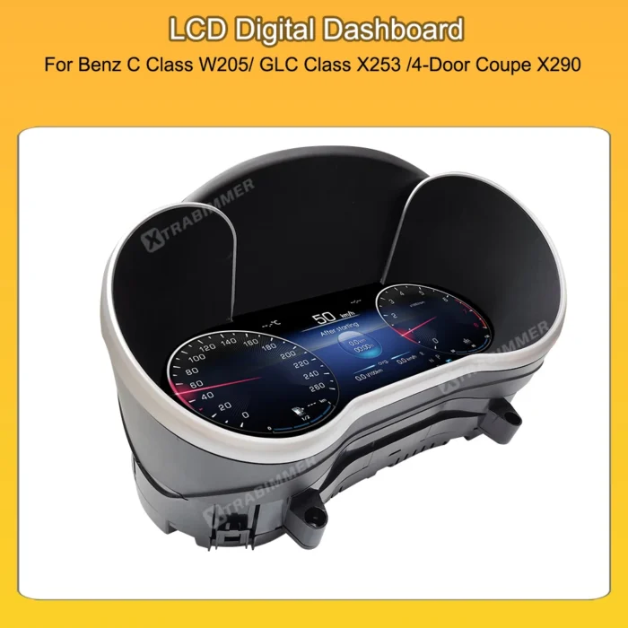 Carplay Digital Dashboard Cluster For Benz C Class W205/ GLC Class X253 , LCD Virtual Cockpit Speedometer Display - Image 5