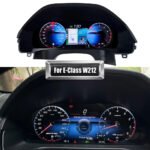 For Mercedes E-Class W212 2010-2015 12.3" Digital Dashboard Cluster with Wireless CarPlay, LCD Virtual Cockpit Speedometer Display (NTG 4.0/4.5)