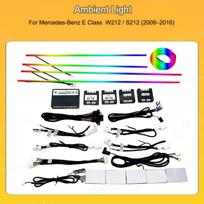 12 Colors Ambient Light for Mercedes-Benz E Class W212 / S212 2009–2016 - Image 2