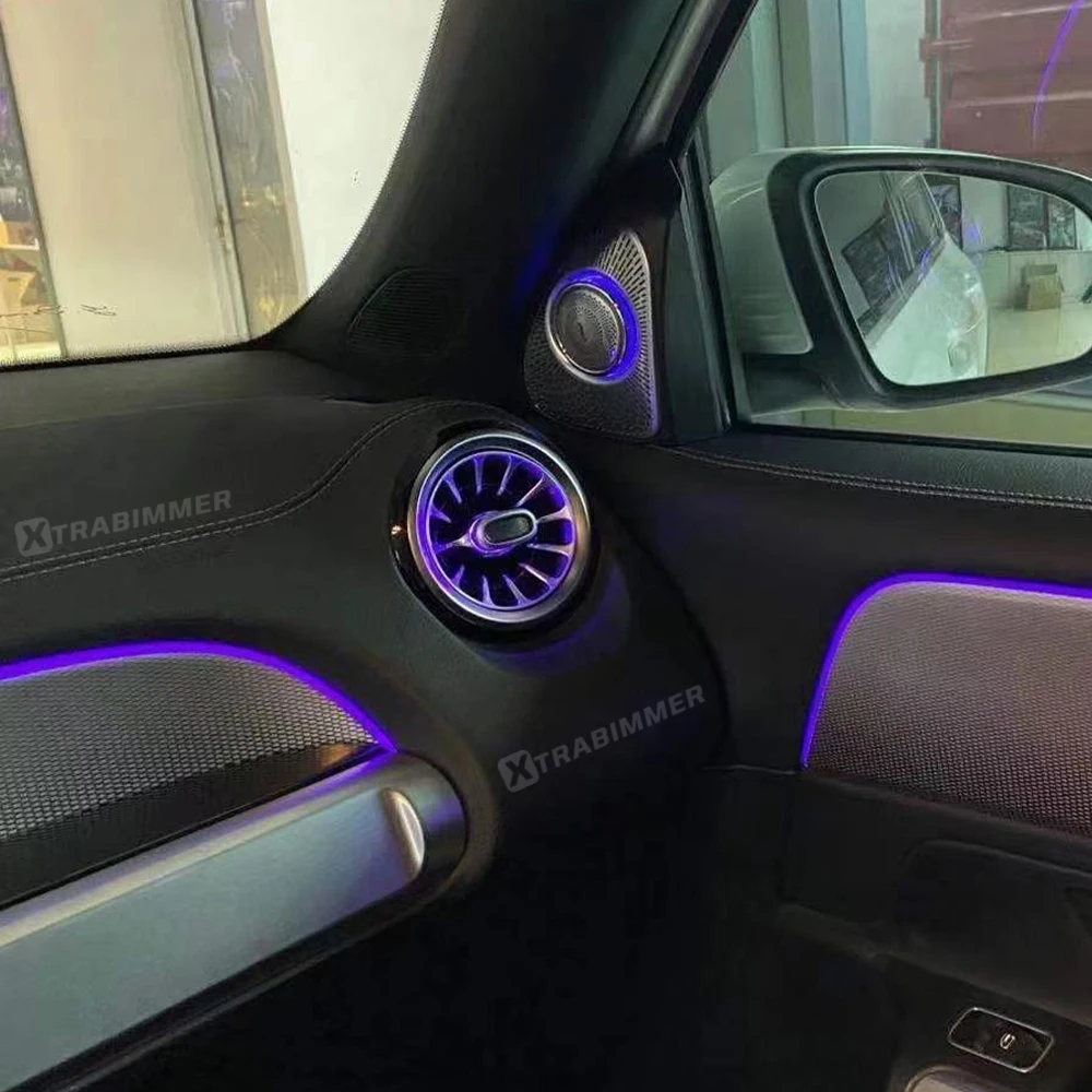 Ambient light LED Vents For Mercedes Benz W177 W118 W247 ABCLAGLAGLB Class Car Interior Refit (14) 64 Colors Ambient light LED Vents For Mercedes Benz W177 W118 W247 A/B/CLA/GLA/GLB Class Car Interior Refit - Image 1