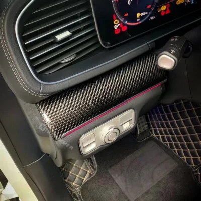 Carbon Fiber Interior Dashboard Decoration Trim for Mercedes GLE V167/GLS X167 Interior