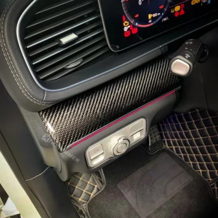 Carbon Fiber Interior Dashboard Decoration Trim for Mercedes GLE V167/GLS X167 Interior