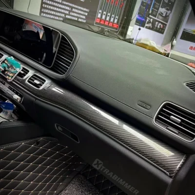 Carbon Fiber Interior Dashboard Decoration Trim for Mercedes GLE V167/GLS X167 Interior