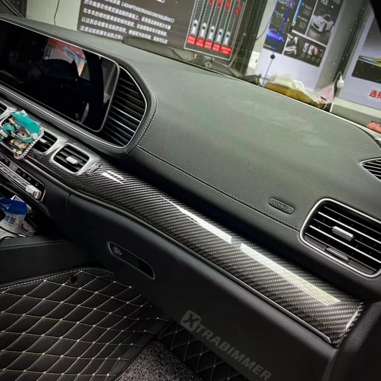 Carbon Fiber Interior Dashboard Decoration Trim for Mercedes GLE V167/GLS X167 Interior