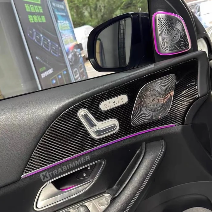 Carbon Fiber Interior Dashboard Decoration Trim for Mercedes GLE V167/GLS X167 Interior
