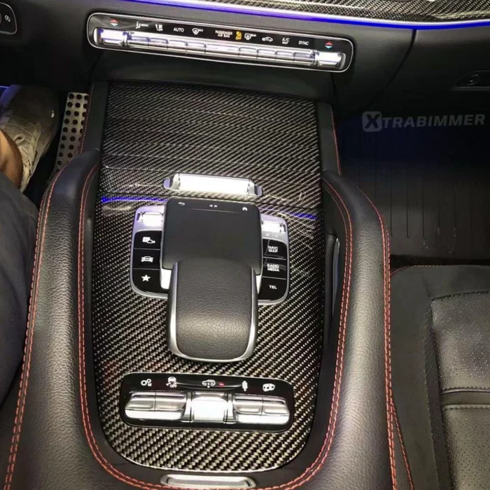 Carbon Fiber Interior Dashboard Decoration Trim for Mercedes GLE V167/GLS X167 Interior