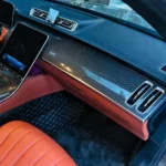 Dry Carbon Fiber Dashboard Decoration Trim for Mercedes Benz S Class W223 Interior Upgrade