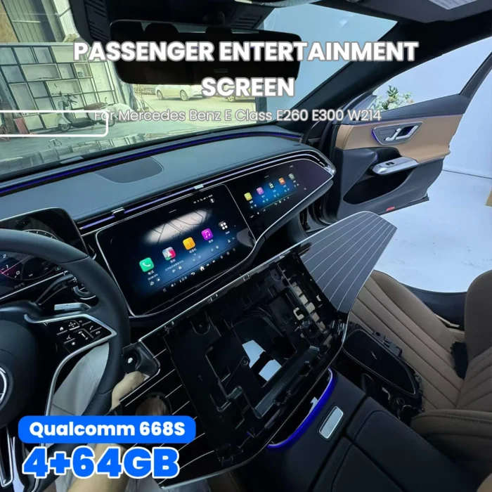 12.3 inch Carplay Co-pilot Passenger Entertainment Screen For Mercedes Benz E Class W214 - Image 2