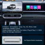 Car Central Control Physical Buttons Fit for Jetour Traveler T2 2023-2025 - Image 3