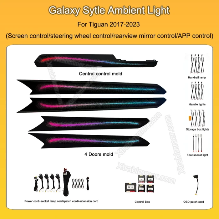 VW Tiguan dynamic ambient light kit