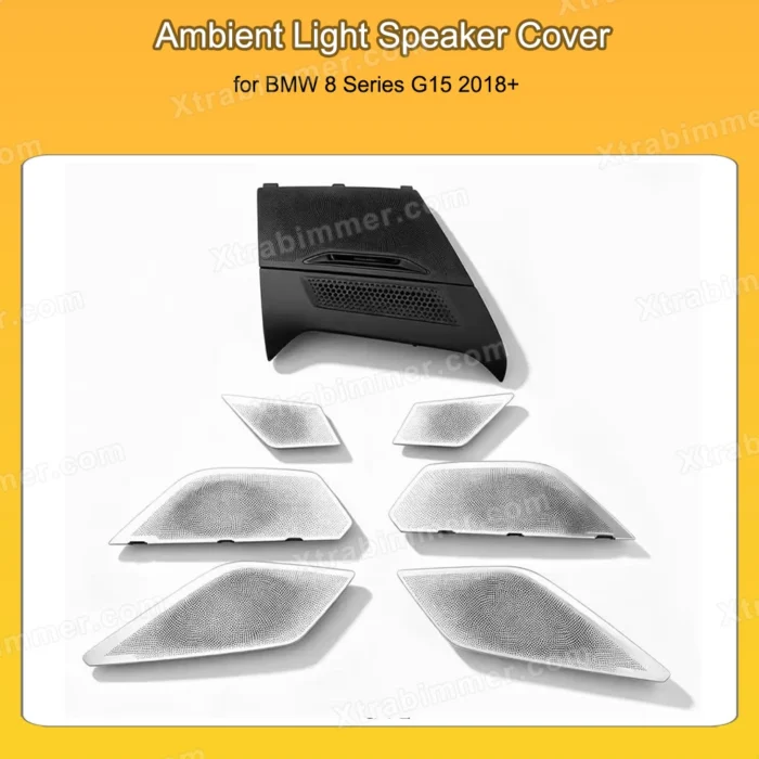 Luminous Speaker Cover Set for BMW 8 Series G15/G16 Ambient Light Door Tweeter Hood Trim - Image 2