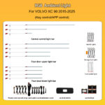 Dynamic Active Ambient Light Kit for Volvo XC90 2015-2025 LHD RHD - Image 3